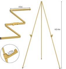 Collapsible Display Artist Easel Stand 63″ Instant Tripod Portable Floor Easel