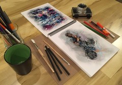 Multi-Media Sketch Book. Spiral Bound, Heavy Paper Sketchbook for Pencil, Ink…