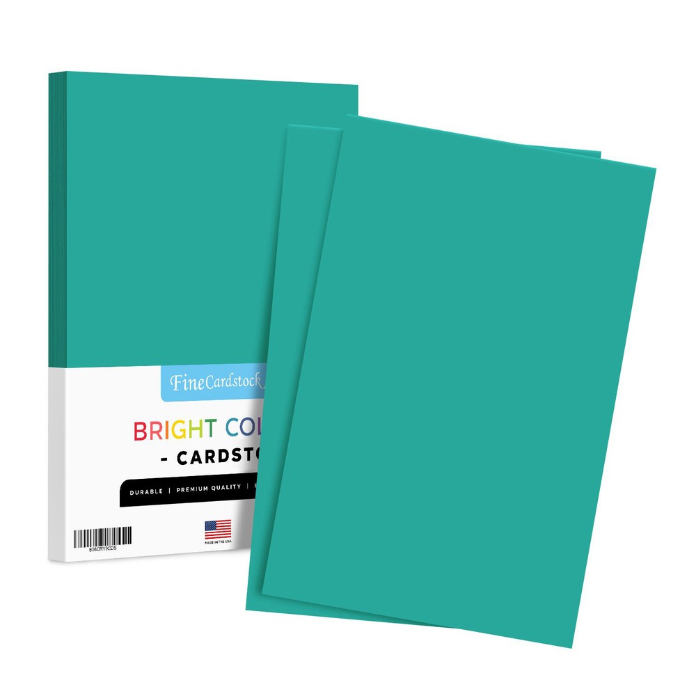 Premium Colored Cardstock Paper, 11 x 17, Teal, 50 Sheets