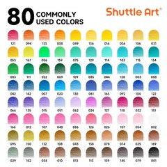 Shuttle Art 80 Colored Pencils Soft Core Set for Drawing Coloring Sketching