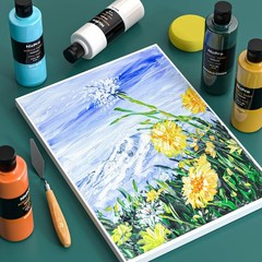 18 Colors Acrylic Paint Set 250ml Artist Paint for Canvas Wood Fabric Paper
