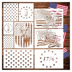 Yanroom American Flag Stencil Star Stencils For Painting Union 50 Stars 1776