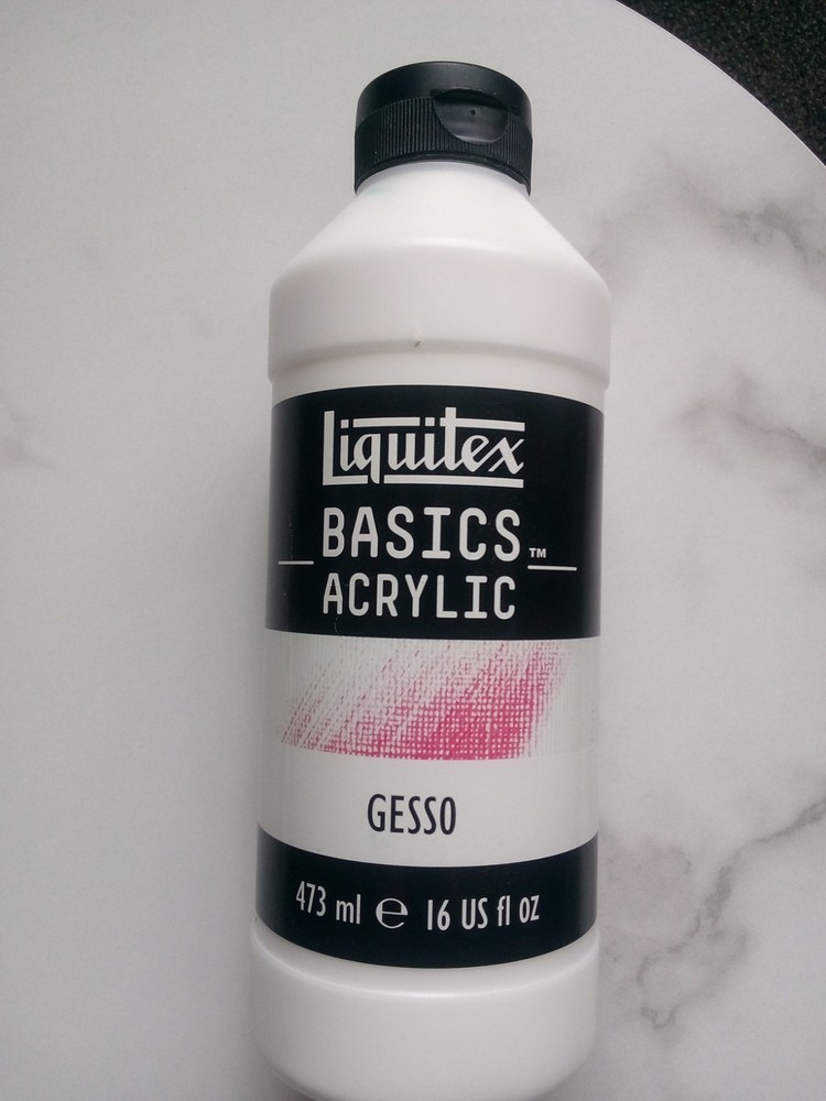 Liquitex BASICS Gesso Surface Prepare, 473ml (16-oz) Matte White