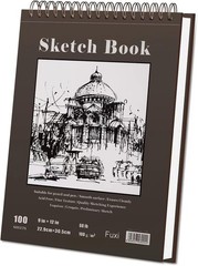 Durable 9″ x 12″ Acid-Free Spiral Sketch Book – Perfect for Drawing and Painting