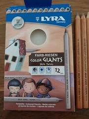 Lyra Color Giants Skin Tone Colored Pencils – 6.25 Mm Lead Size – Assorted 12 –