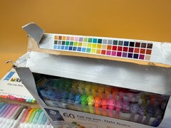 Huge Marker Pen Lot KingArt Zebra Mildliner Staedtler Art Drawing Supplies