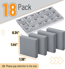 Kneaded Eraser, 18 Pack, Gray, Kneaded Erasers for Artists, Gum Eraser, Art Er