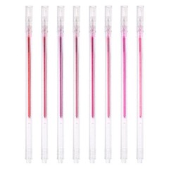 1 mm Glitter Gel Pens, 8 Pcs Fine Point Colored Gel Pens, Red Series