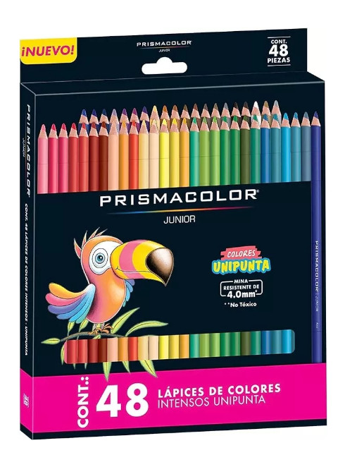Prismacolor Junior Colored Pencils Set of 48 Soft Core Color Art Pencils 4.0mm