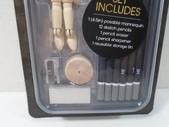 SOHO STUDIO–SKETCH ART SET W/ POSABLE MANNEQUIN (NEW)