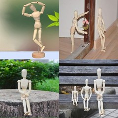 Elegant 4.5″ Wooden Art Mannequin – Ideal for Learning Human Figure Drawing