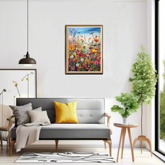 Wildflower Paint by Numbers Kit for Adults 16×20 Inch Canvas Art