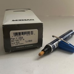 Dykem 40001 Brite-Mark 40 Paint Markers/Valve Action, Medium Tip, Blue box of 12