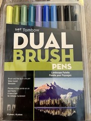 Tombow Dual Brush Markers Landscape Pallette Version 2 Set of 10