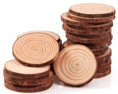 Unfinished Natural Wood Slices 30Pcs 2.4-2.8 Inch Round Wood Discs for Crafts…