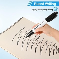 20 Pack Jumbo Black Permanent Markers For Doodling Drawing And Decoration