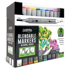 ArtSkills Dual-Tip Blendable Alcohol Marker Set, 30-Count *FREE SHIPPING*