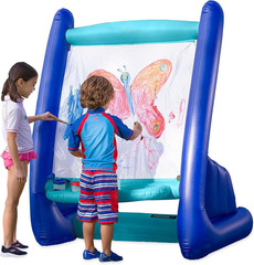 Inflatable Kids Art Easel, Outdoor & Indoor Paint Station, Creative Coloring, Dr