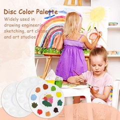 20 Pack Paint Tray Palettes for Kids, Plastic White Students,…