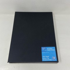 Artist’s Loft Black 8.5×11 Lay-Flat Hardbound Sketchbook, 110 Sheets