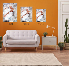 Lienzo estirado 18×24, pack de 5, algodón 100 %, ideal para óleo y acrílico