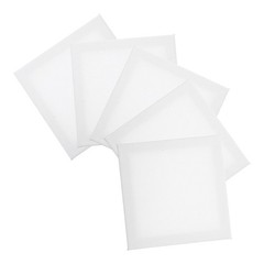 5Pcs White Blank Wooden Canvas Panels for Painting Acrylic and Oil Art Projects