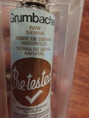 Grumbacher Raw Sienna GENUINE- VINTAGE oil paint 37 ml Pre tested