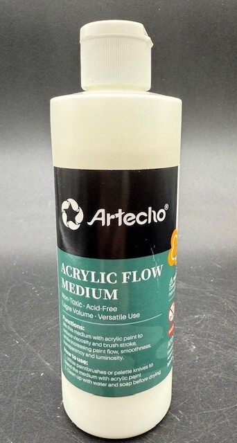Pouring Effects Artecho Acrylic Medium 8O, Premium Acrylic Flow Medium-8oz