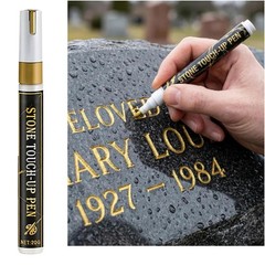 Stone Repair Paint Pen for Grave Headstone, Water Resistant Marker Multi-Color