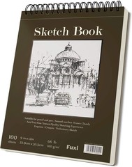 Durable 9″ x 12″ Acid-Free Spiral Sketch Book – Perfect for Drawing and Painting