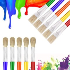 10Pcs Paint Brushes for Kids, Anezus Kids Large, Assorted Colors
