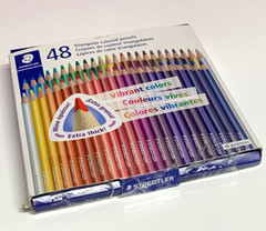 48 Staedtler Triangular Colored Pencil Set New Open Box Missing 1 Pencil