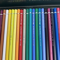Faber-Castell Albrecht Durer Watercolor Pencil Set Metal Tin Set of 36 Excellent