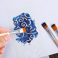 5 PCS Small Paint Brushes – Small Flat Paint Brush for Painting – Short Flat