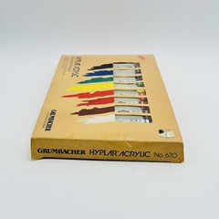 Grumbacher Hyplar Acrylic Introductory Paint Set No. 670 Set of 8 W/ 2 Brushes