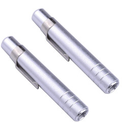 pranovo 2 x Aluminum Alloy Chalk Holder Teacher’s 1 Count (Pack of 2), Silver