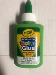 New Crayola Washable Color Glue 3oz Green Fast Shipping