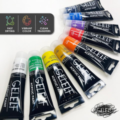 Acrylic Paint Special Acrylic Paint Sets for Gel Plate Printmaking Supplies 9-Co