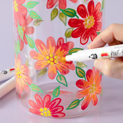 Apple Barrel Multi-Surface Paint Pens Deluxe Studio Set, Medium Tip, 36 Piece