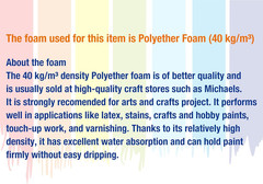 50Pcs 1/2″ Foam Brush with High Density Foam, Mini Foam Brush for Small Project