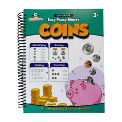 Easy Peasy Dry Erase Money Book Fun Toddler Activity Counting Coins Ages 3-8