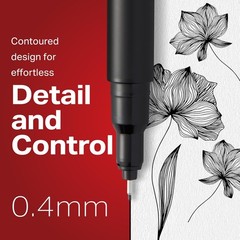 Sharpie Felt Tip Pens, Fine Point (0.4mm), Red, 12 12 Count (Pack of 1), Red