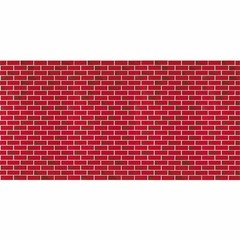 Pacon Two-tone Brick Design Fadeless Paper Roll – 48″ X 50 Ft – Red (56475)