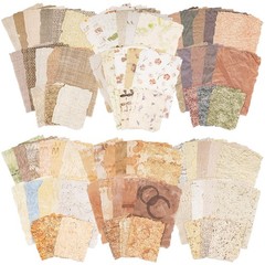 168 Sheets Scrapbook & Embossed Textured Paper Assorted Set – 6 Multicolor