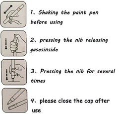 TOYO Waterproof Permanent Paint Marker Pen Car Tyre Tire Tread Rubber Metal USA