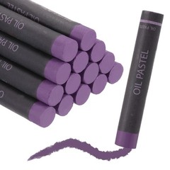 Soft Oil Pastels, Oil Pastel Crayons Blendable(Purple, Pack of 16)