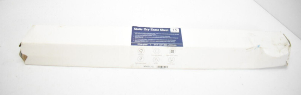 MVisual Static Dry Erase Sheet 15 Perforated Sheet White Gloss 31.5″ x 24″