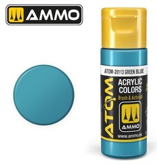 Atom Green Blue Acrylic Paint 20ml Bottle