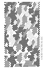 2 PACK Mylar Camouflage Stencils DIY Rifle Gun Airbrush Paint Mask HexTac Camo