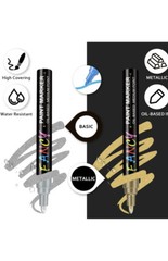 Emooqi Paint Pens, Paint Markers 12 Colors (3mm) Oil-Based Painting Pen